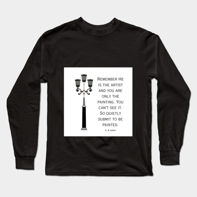 C. S. Lewis inspirational quote Long Sleeve T-Shirt by Saltarc